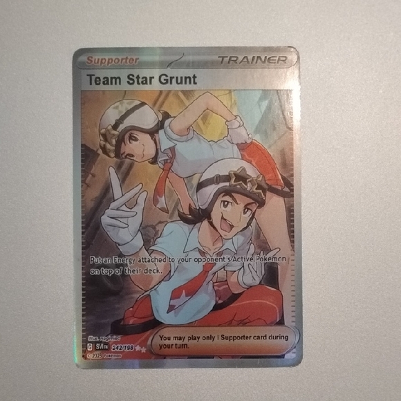 242 198 pokemon card PSA 10 Team Star Grunt 2023 Pokemon Scarlet & Violet English #242 GEM main image 0